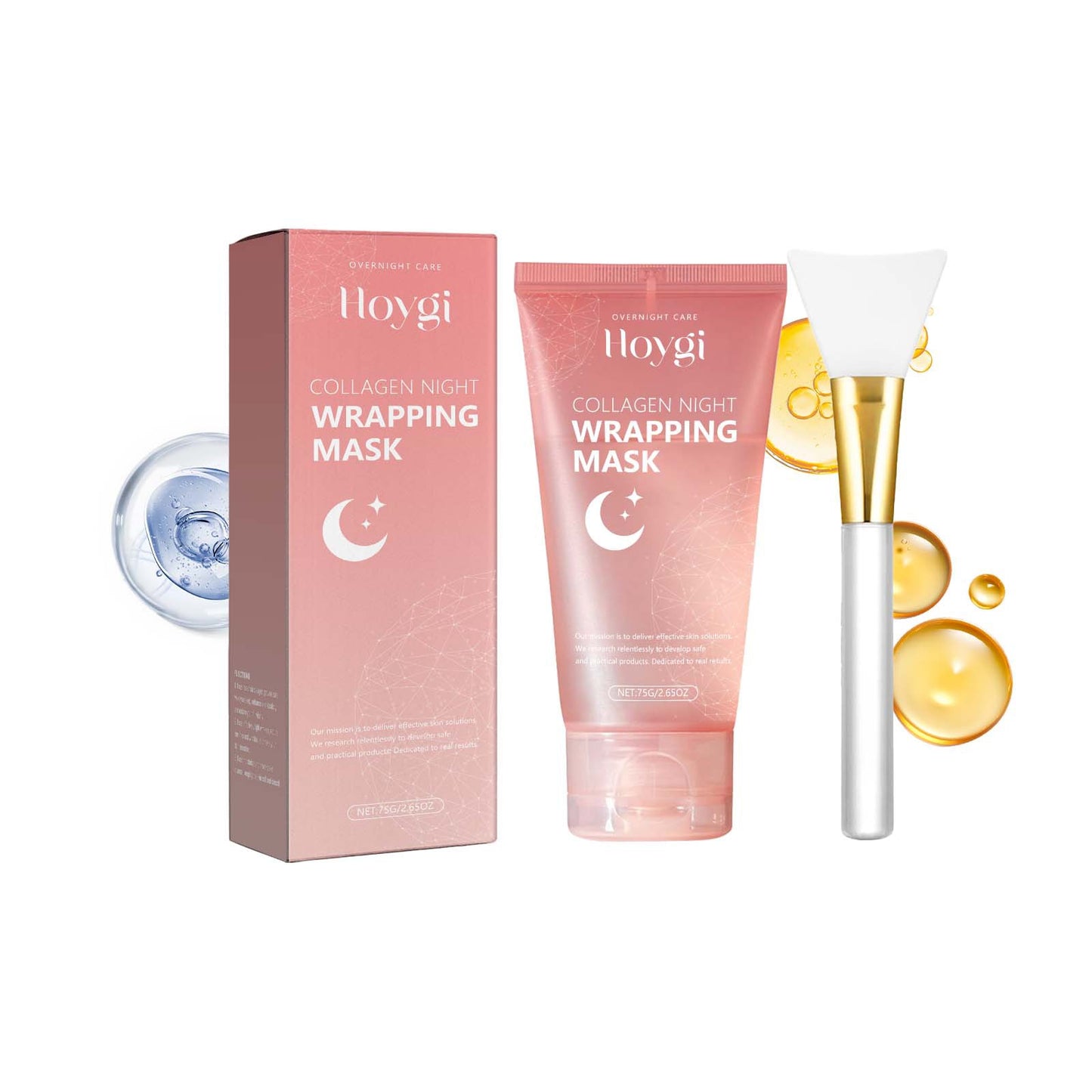 Collagen Peel-off Mask with Brush for Hydrating Skincare