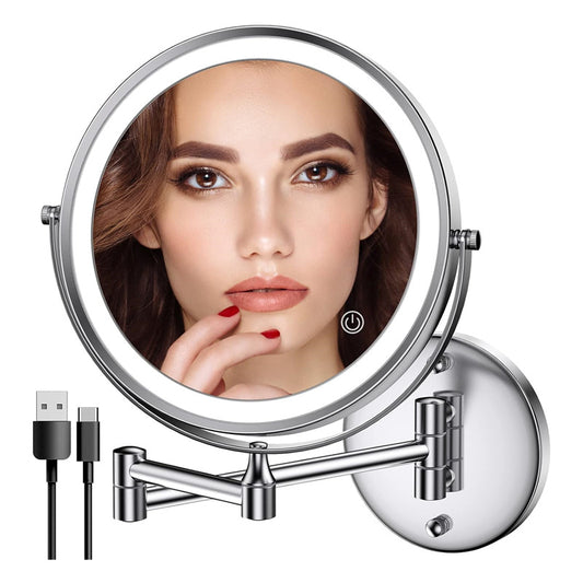 Rechargeable LED Bathroom Mirror