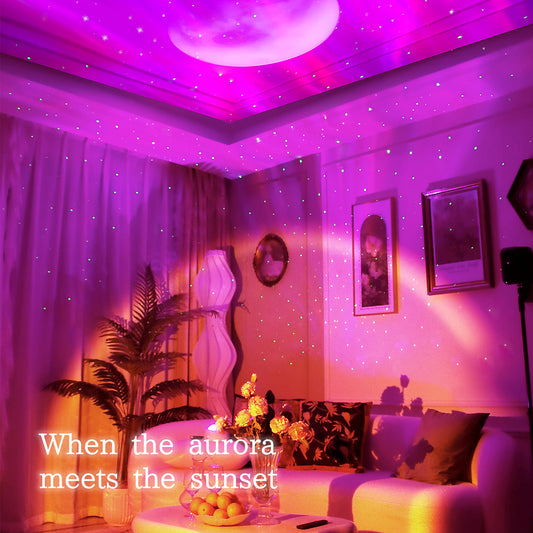 2025 New Double Effect Northern Lights Projector Lamp Milky Way