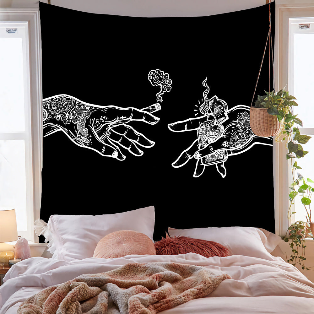 Cross-border exclusive for ins Nordic style hanging cloth custom bedside layout background cloth wall cloth bedroom living room tapestry custom