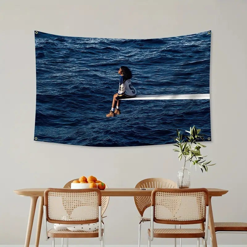 Cross-border exclusive for ins Nordic style hanging cloth custom bedside layout background cloth wall cloth bedroom living room tapestry custom