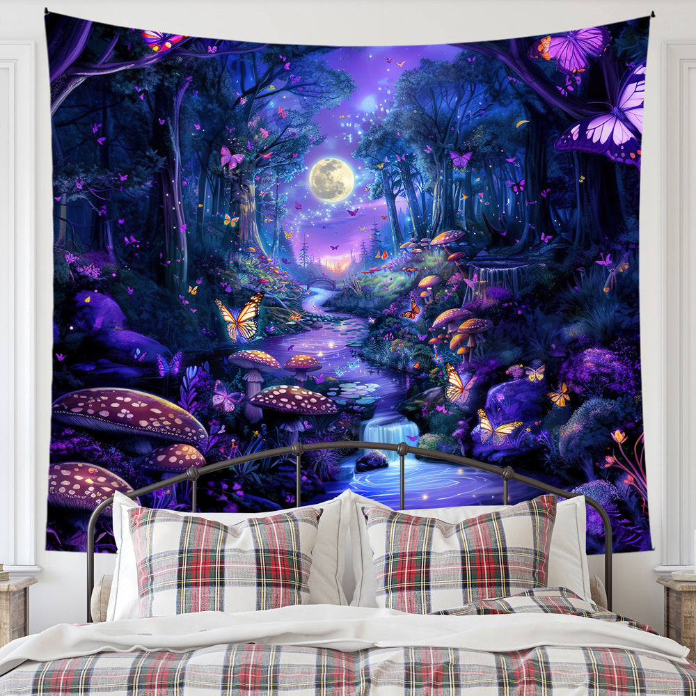 Cross-border exclusive for ins Nordic style hanging cloth custom bedside layout background cloth wall cloth bedroom living room tapestry custom