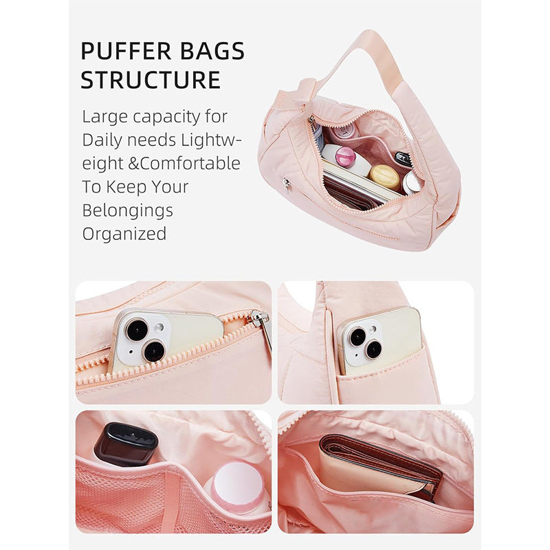 Ladies' small down bag single-shoulder bag