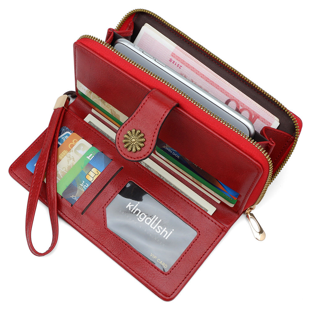 Long-style wallet - fashionable handbag for women