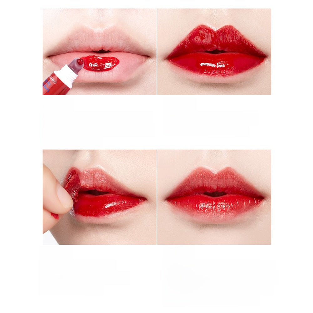 Lip gloss and red lip gloss