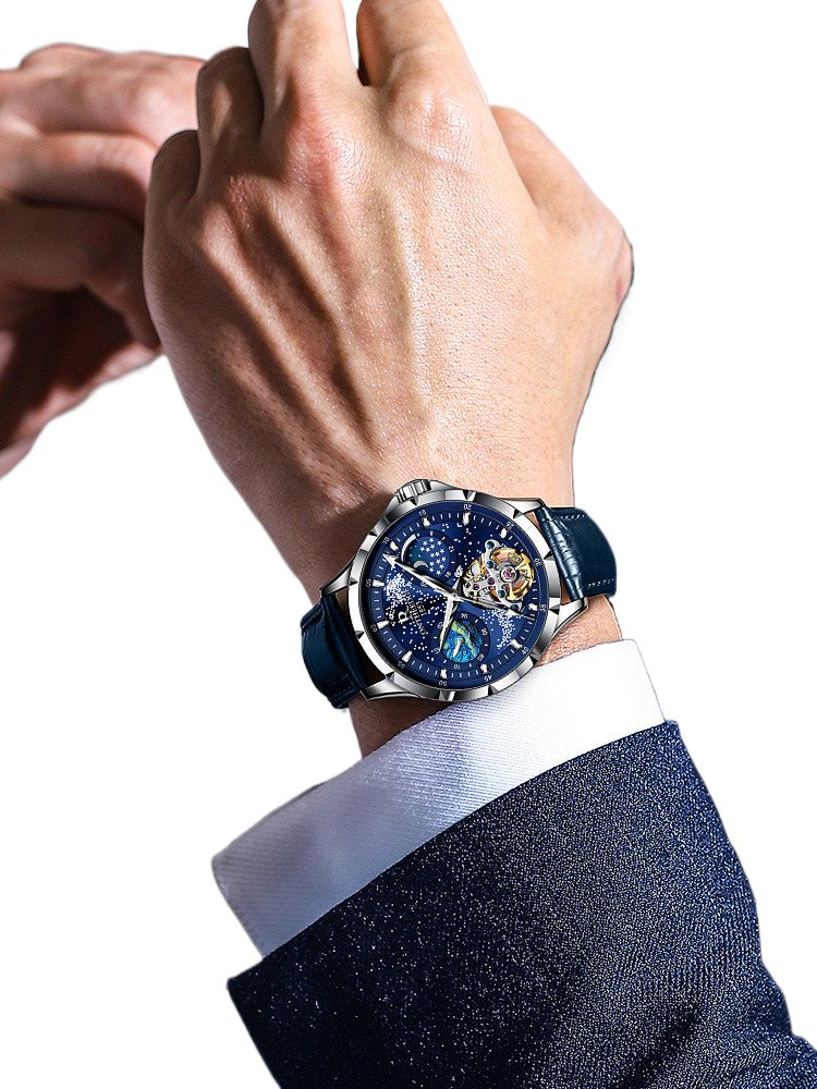 Van Gogh Starry Sky Pure Mechanical Watch Man