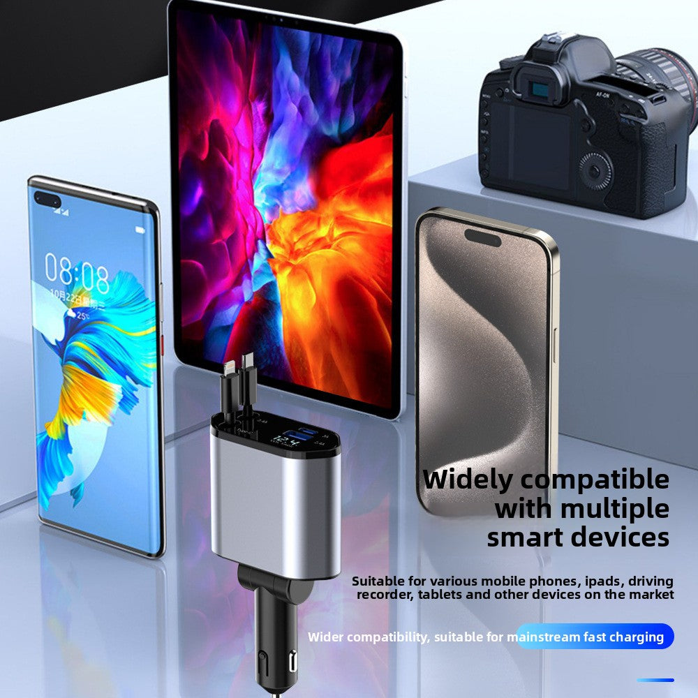 The car charger supports 100W super fast charging
