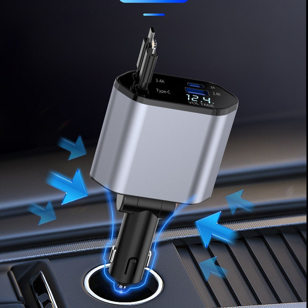 The car charger supports 100W super fast charging