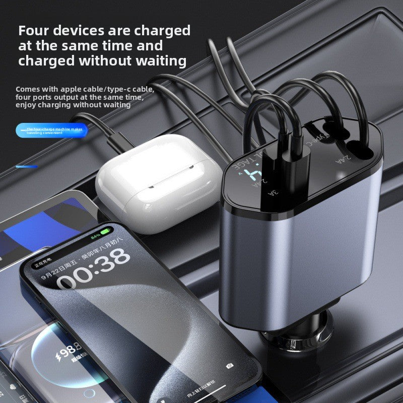 The car charger supports 100W super fast charging