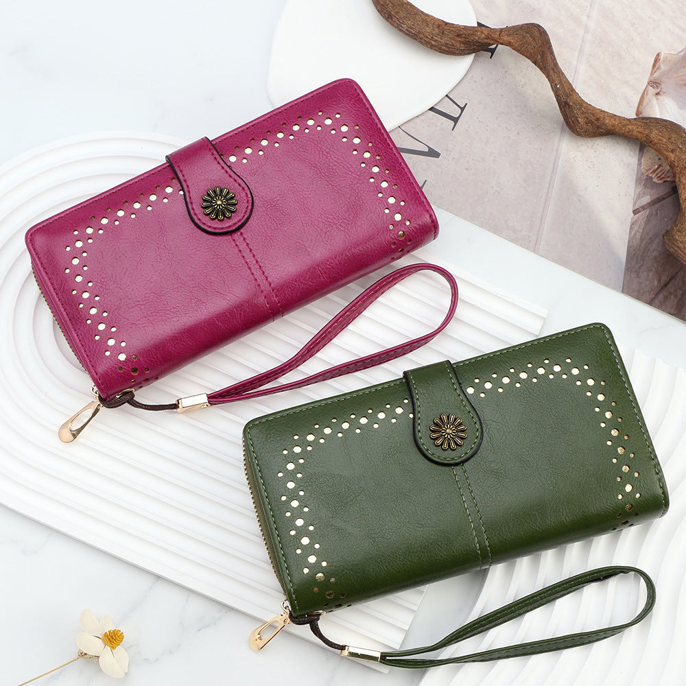 Long-style wallet - fashionable handbag for women