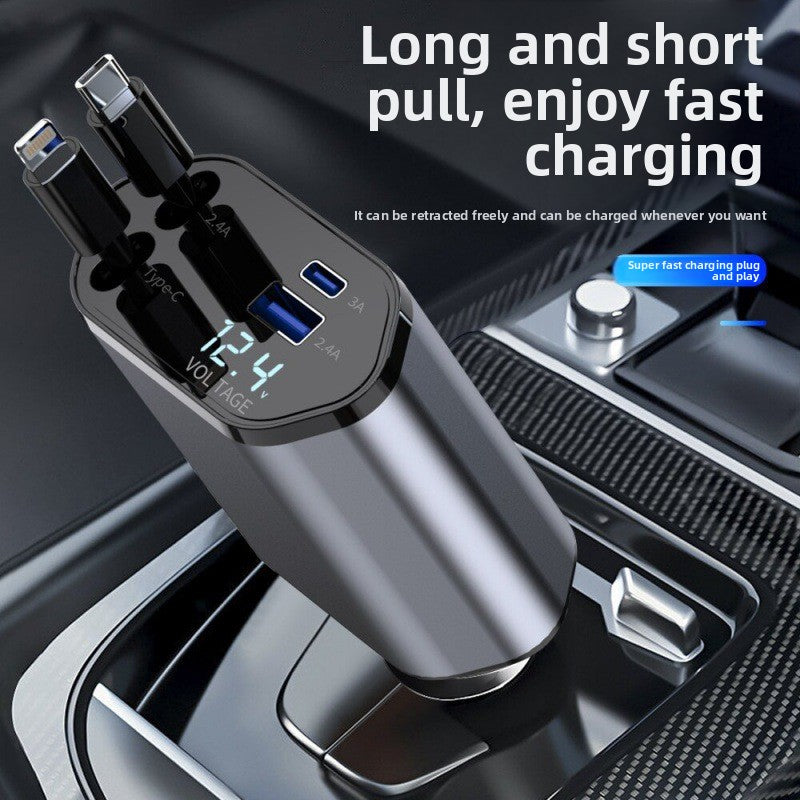 The car charger supports 100W super fast charging