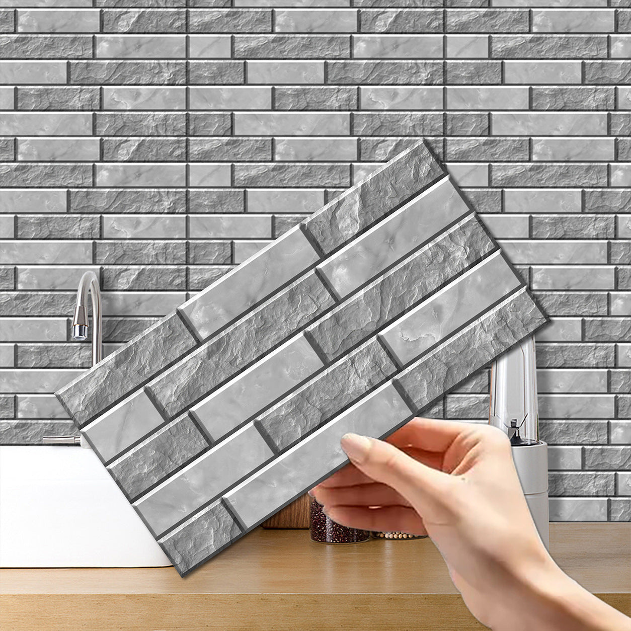 Waterproof and oil-resistant sticker wall decoration paper for home use