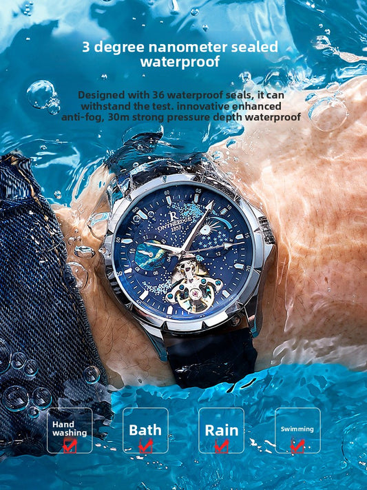Van Gogh Starry Sky Pure Mechanical Watch Man