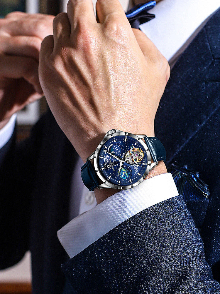 Van Gogh Starry Sky Pure Mechanical Watch Man