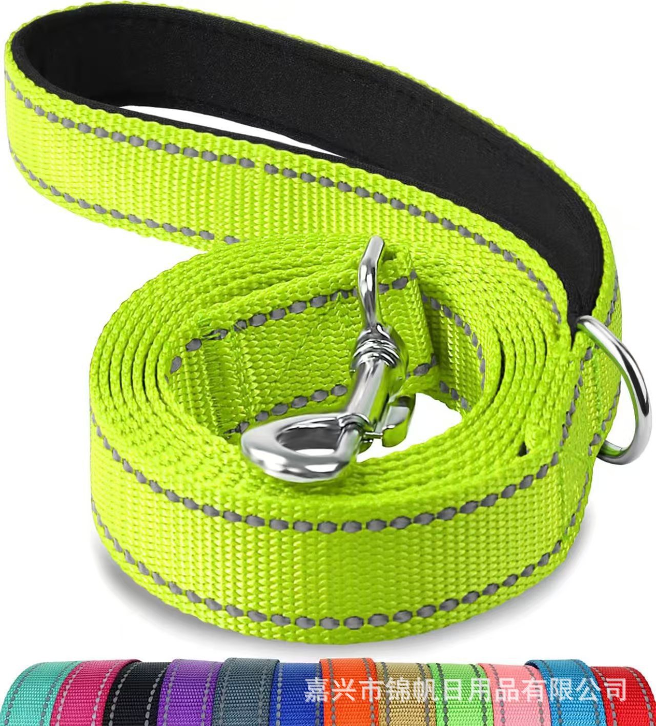 Pet traction rope medium dog explosion-proof flush direct reflective dog hand guard training rope traction belt